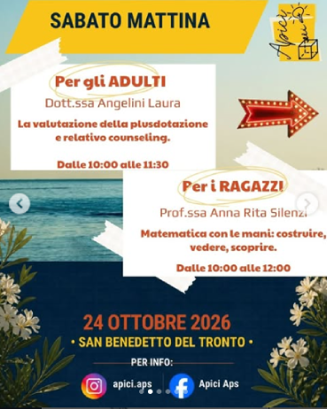 Locandina eventi 24.10.26 sabato mattina